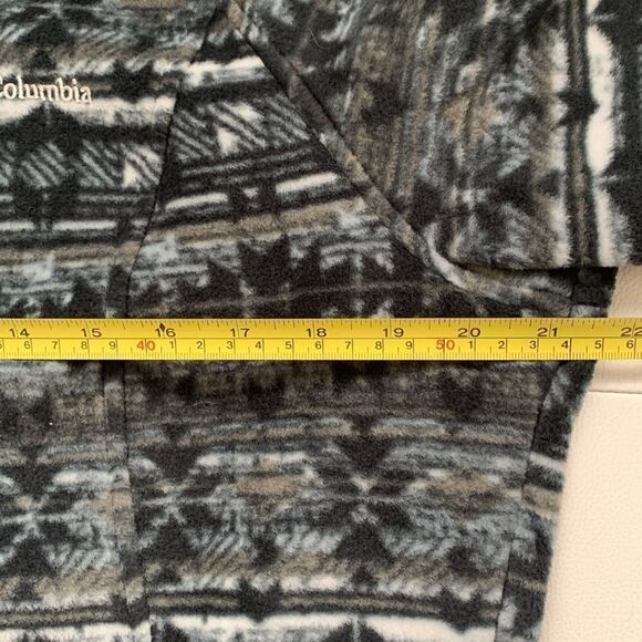Columbia Aztec Fleece Zip Pockets Jacket Size L - Picture 5 of 11